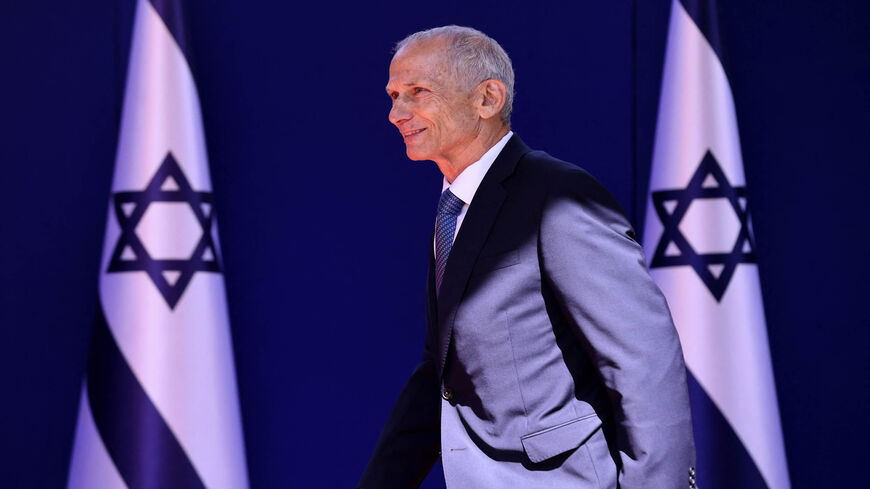 Israeli Minister of Public Security Omer Bar Lev arrives for a photo at the president's residence during a ceremony for the new coalition government, Jerusalem, June 14, 2021.