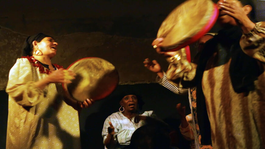 Zar musicians and healers perform their ritual, Cairo, Egypt, June 21, 2006.