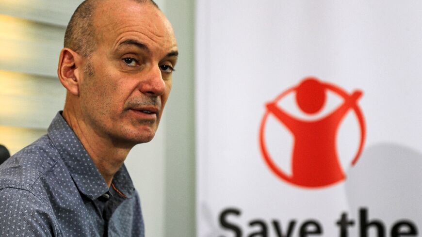 David Wright, chief operating officer for charity Save the Children International, during an interview with AFP in Sudan's capital Khartoum