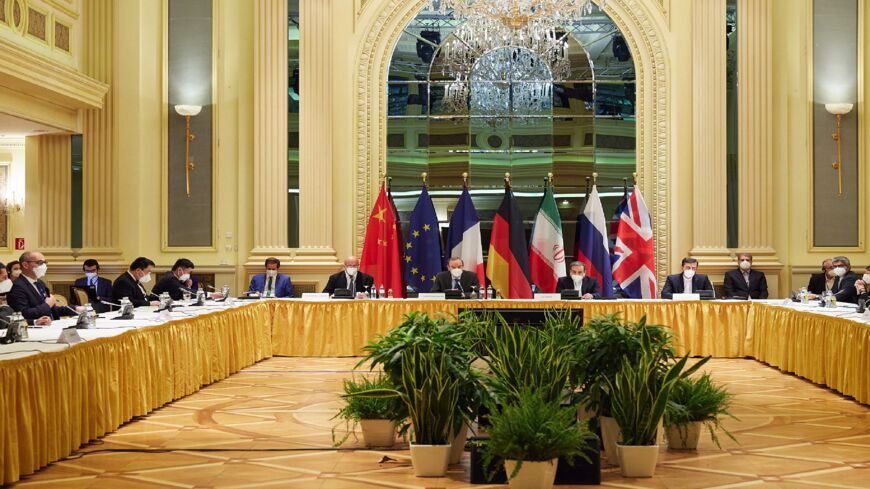 Iran nuclear talks at the Grand Hotel on April 15, 2021, in Vienna, Austria. 