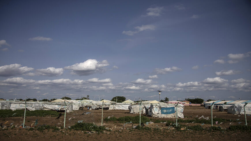 A view of part of the Shagarab camp, situated about 70 kilometers (43 miles) west of the Eritrean border, Shagarab, Sudan, Aug. 15, 2021.