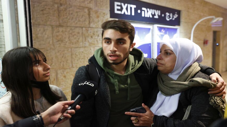 Israeli Arab passengers arriving from Ukraine.