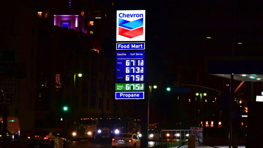 The prices for gas and diesel fuel.
