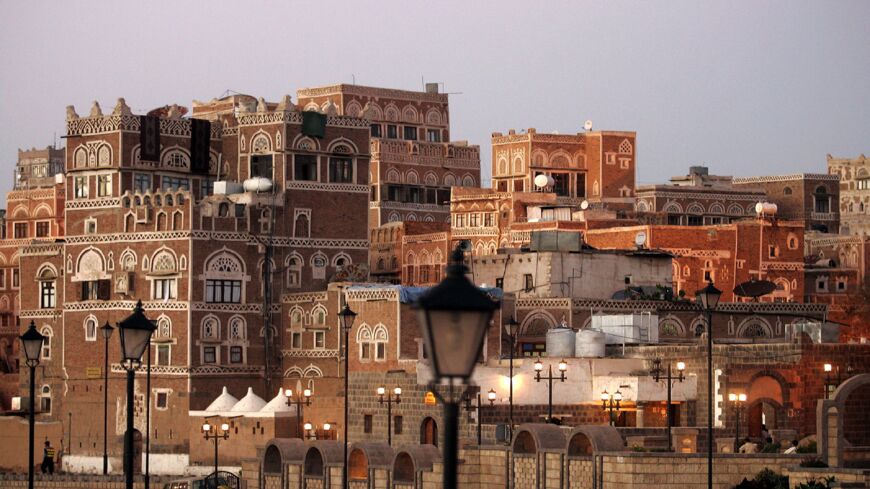 A picture taken March 1, 2006, shows traditional buildings in Sanaa's Old City.