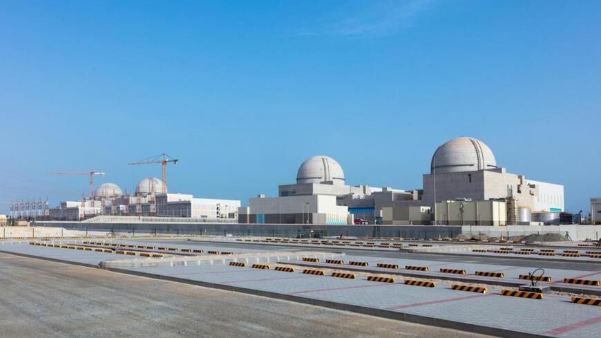 The Barakah nuclear plant, seen here in Ruwais, Abu Dhabi.