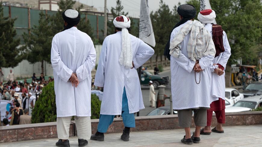 Taliban members of the Ministry for the Propagation of Virtue and the Prevention of Vice.