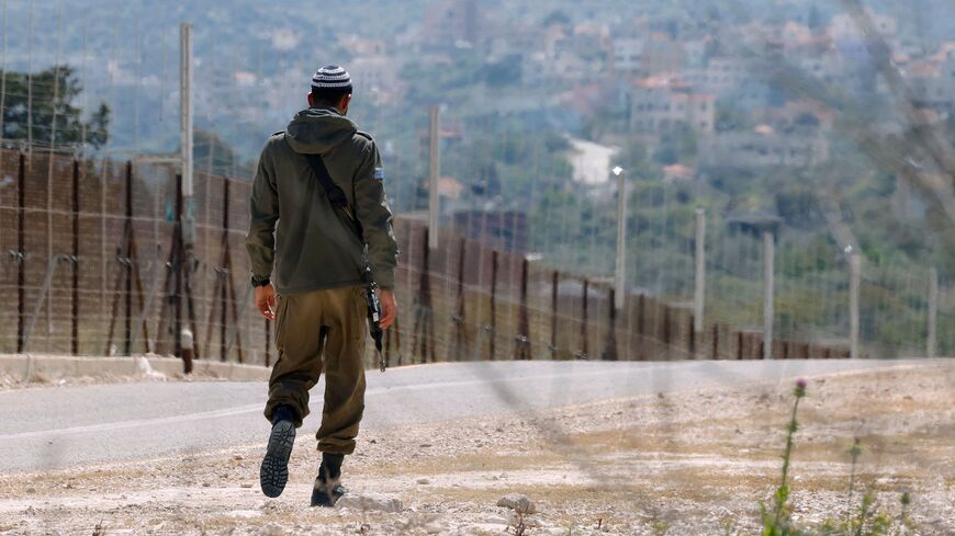Israeli security fence near Ibthan