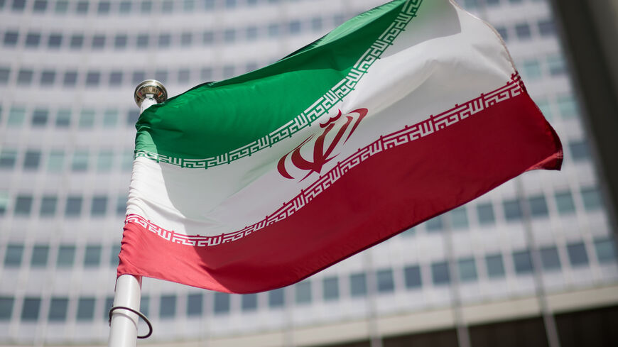 VIENNA, AUSTRIA - MAY 24: The flag of Iran is seen in front of the building of the International Atomic Energy Agency (IAEA) Headquarters ahead of a press conference by Rafael Grossi, Director General of the IAEA, about the agency's monitoring of Iran's nuclear energy program on May 24, 2021 in Vienna, Austria. The IAEA has been in talks with Iran over extending the agency's monitoring program. Meanwhile Iranian and international representatives have been in talks in recent weeks in Vienna over reviving the