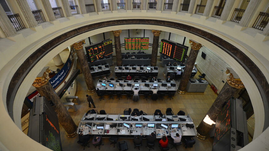 A general view of the Egyptian Stock Market in the capital, Cairo, on Jan. 6, 2013. 