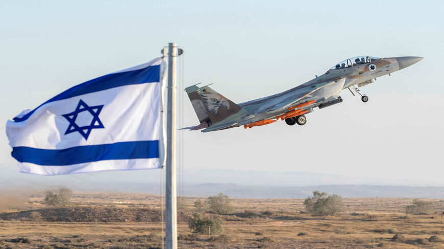 An Israeli air force F-15 Eagle fighter plane performs at an air show during the graduation of new cadet pilots at Hatzerim base in the Negev desert, near the southern city of Beer Sheva, Israel, June 29, 2017.