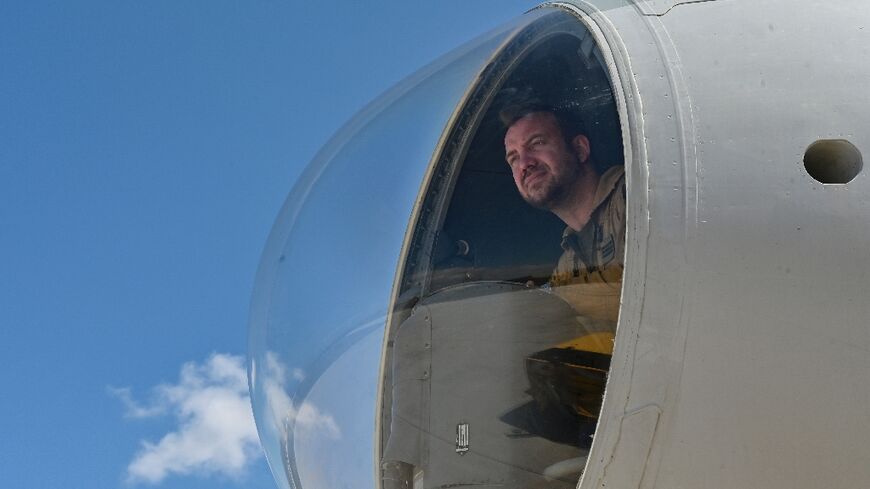 NATO monitors all activity in the Mediterranean from planes like the glass-nosed Atlantique 2 on Crete's base of Souda