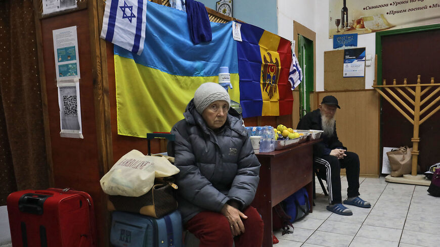 Jewish Ukrainian refugees wait in Moldova to board plane to Tel Aviv