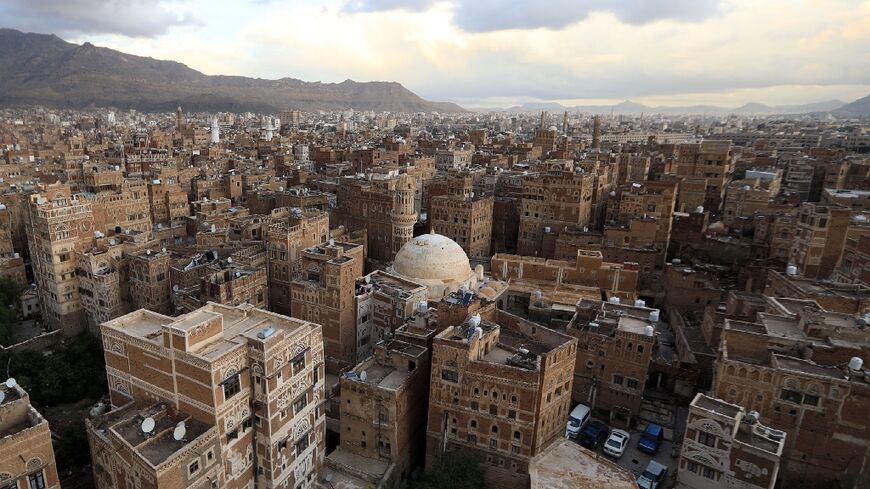 A view of the Yemeni capital Sanaa, where the Specialised Criminal Appeals Division court will review the case of four journalists facing the death penalty