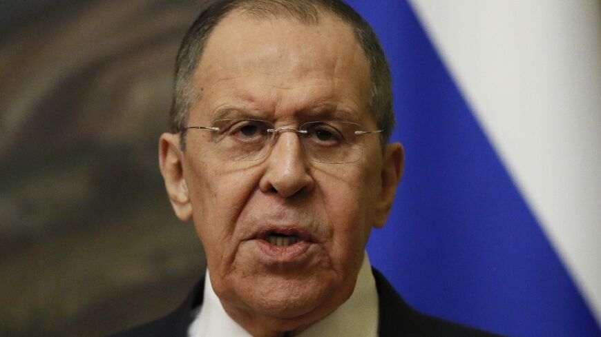Russian Foreign Minister Sergei Lavrov, whose remarks about Adolf Hitler sparked outrage in Israel