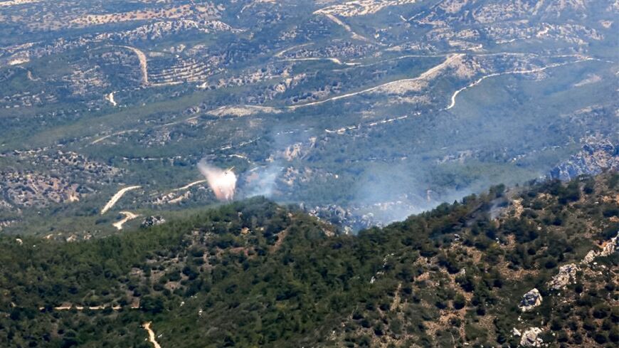 The wildfires have blackened mountainsides in the Kyrenia range of northern Cyprus
