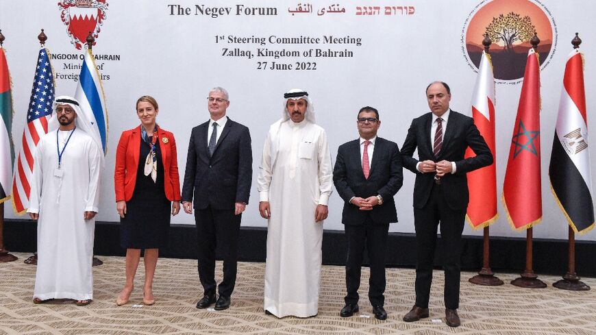 Diplomats from the United States, Israel and four Arab countries met in Bahrain to bolster cooperation ahead of a regional visit by US President Joe Biden