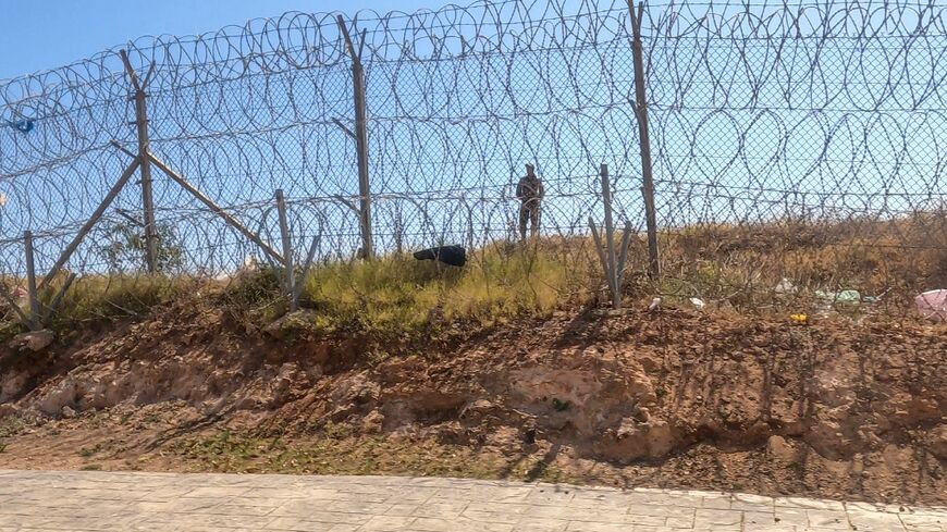More than 500 people entered a border control area after cutting a fence with shears, Melilla authorities said