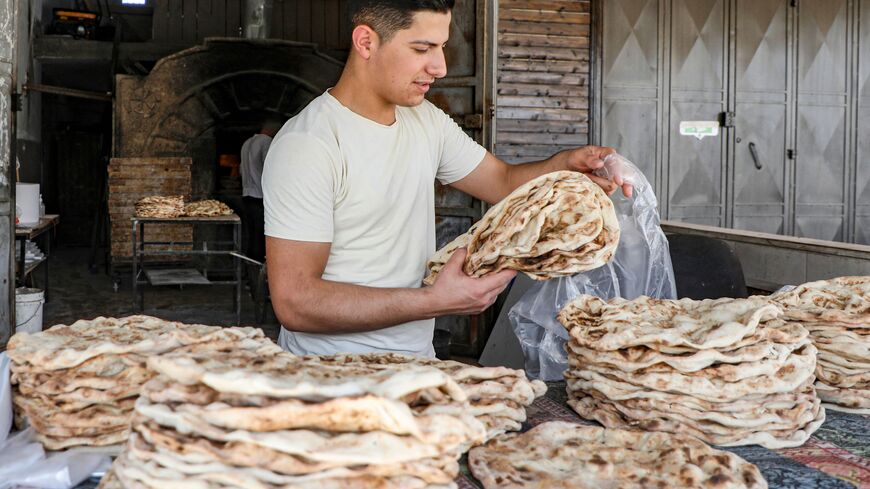 Palestinian bread baker