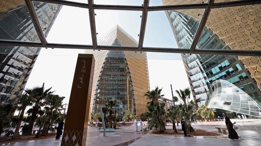A general view shows office buildings at al-Raidah Digital City of the Saudi capital Riaydh on Feb. 28, 2022. 
