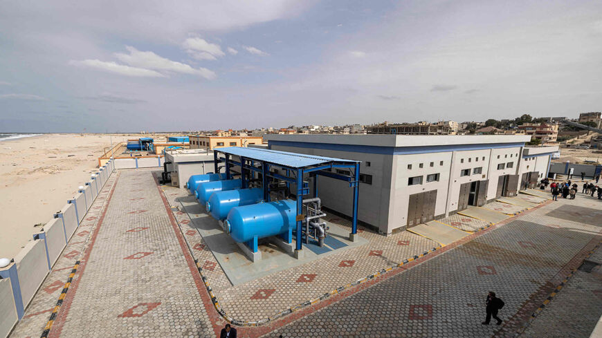 A general view of Al-Reesa Seawater Desalination Plant in El-Arish city, in the northern Sinai Peninsula, Egypt, March 20, 2022.