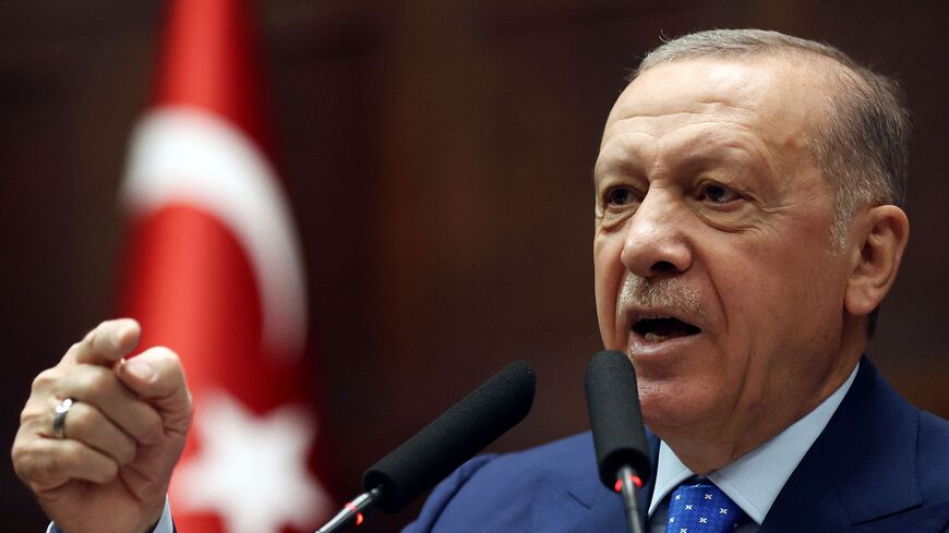 Turkey's President and leader of the Justice and Development Party Recep Tayyip Erdogan.