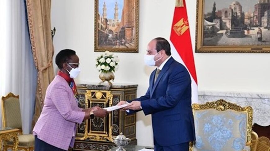 President Abdel Fattah El Sisi received on June 9, 2022, Tanzanian Foreign Minister Liberata Mulamula in Cairo.