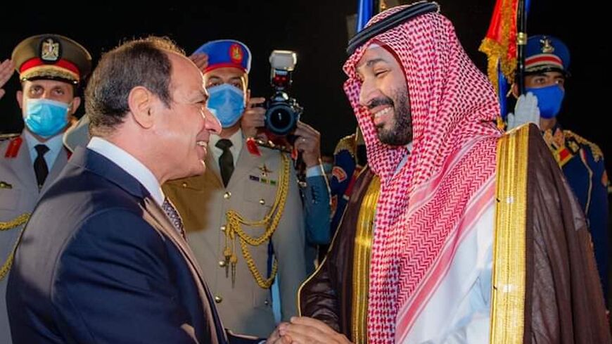 Saudi Crown Prince HRH Mohammed bin Salman arrived in Egypt and was received by HE President Abdel Fattah El-Sisi, June 20, 2022.