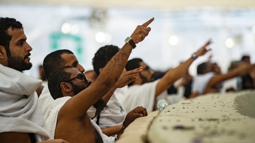 Muslims 'stoned the devil' in the final major ritual of the hajj pilgrimage