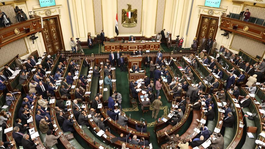 Egypt's members of parliament attend a session in Cairo on April 16, 2019. 