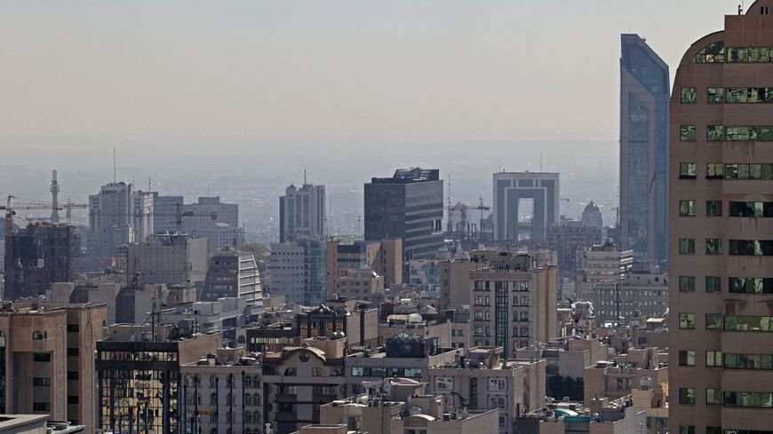 A partial view shows residential buildings in Tehran on Dec. 22, 2021.