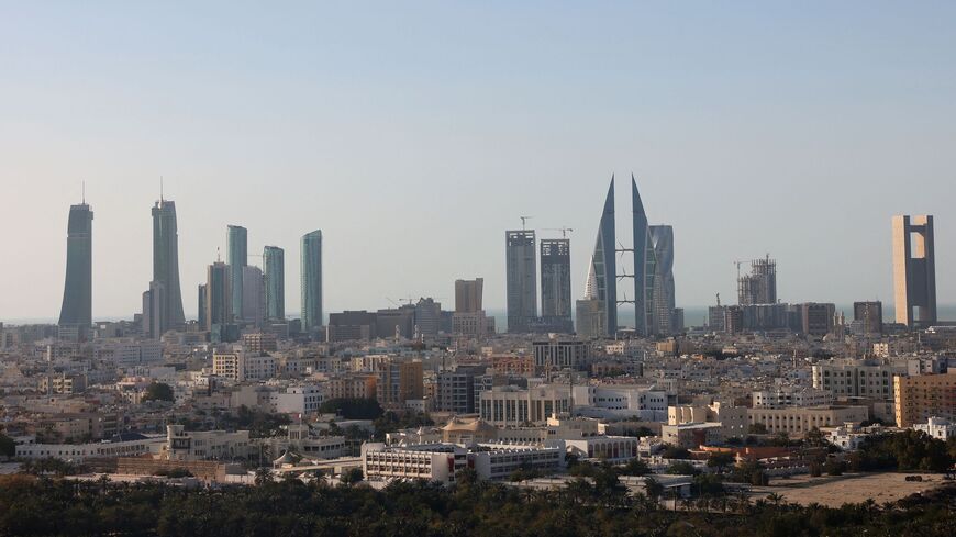 A picture taken on March 17, 2022, shows a view of the skyline of the Bahraini capital city of Manama.