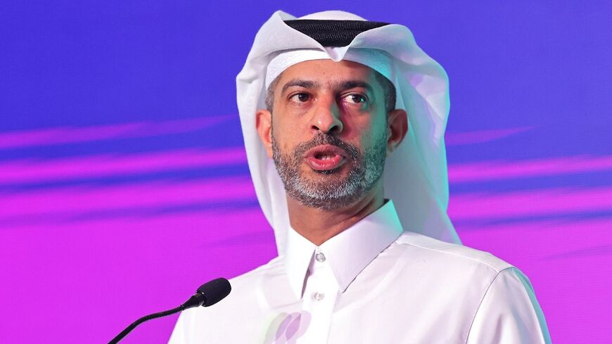 Qatar 2022 CEO Nasser al-Khater at a World Cup workshop in the Qatari capital Doha