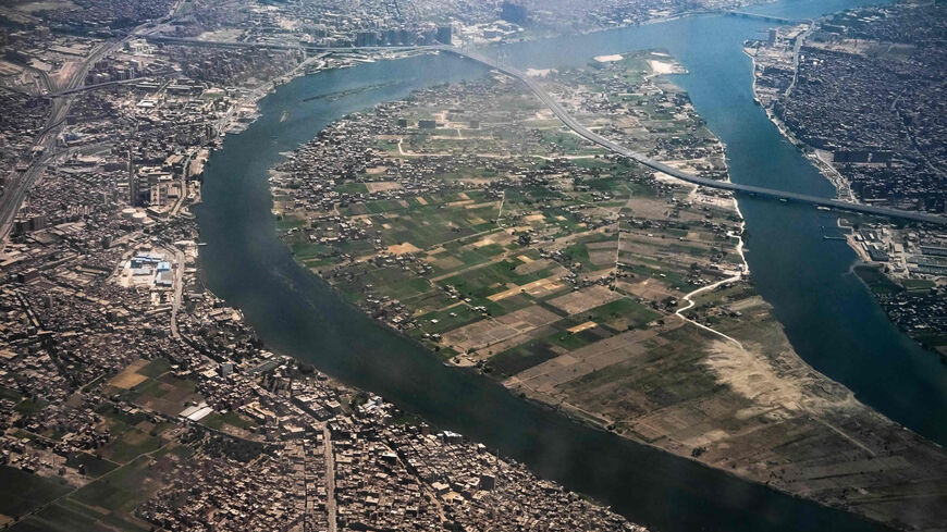 An aerial view of Warraq Island on the Nile River on the northern outskirts of Cairo, Egypt, May 14, 2021.