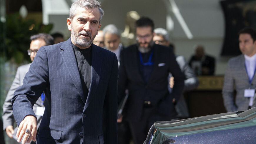 Iran's chief nuclear negotiator Ali Bagheri Kani leaves after talks at the Coburg Palais, the venue of the Joint Comprehensive Plan of Action (JCPOA) in Vienna on Aug. 4, 2022.