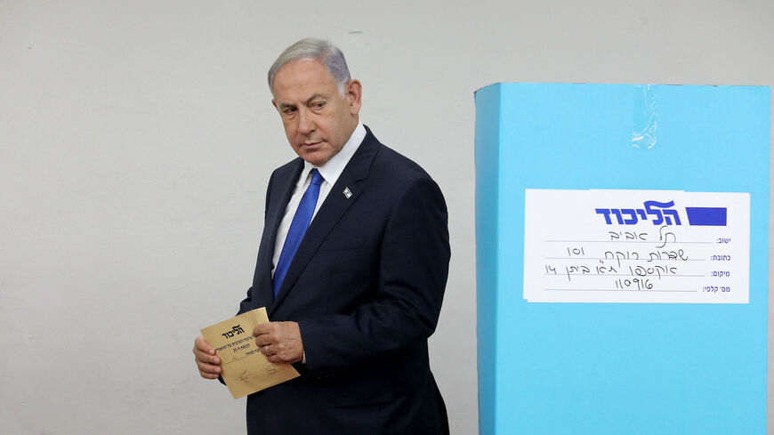 Israeli Likud party leader and former prime minister Benjamin Netanyahu.