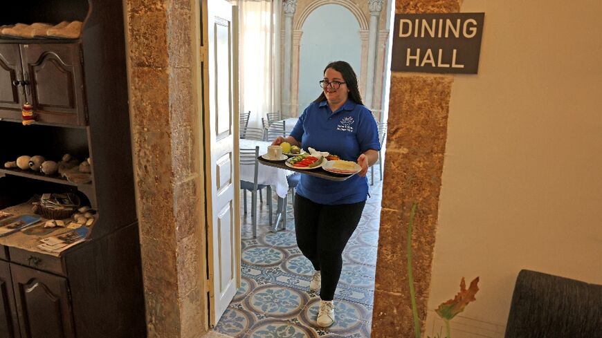 Mariam Kansan, 27, is one of a handful of Palestinians with learning difficulties working at a boutique hotel run by the Maan lil-Hayat organisation