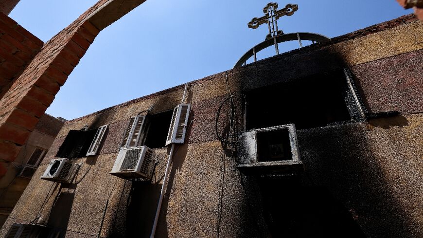 A fire hit the Abu Sifin church located in the densely populated Imbaba neighbourhood west of the Nile river