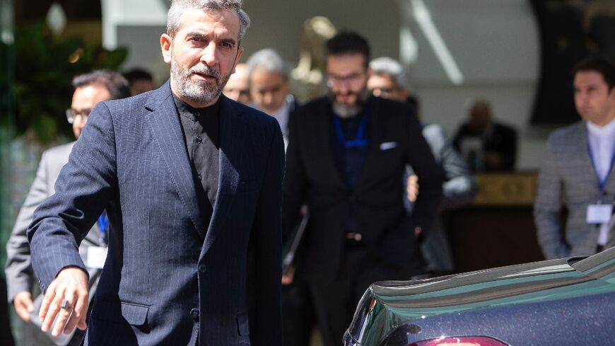 Iran's chief nuclear negotiator Ali Bagheri Kani leaves after talks at the Coburg Palais, the venue of the Joint Comprehensive Plan of Action (JCPOA) negotiations in Vienna on August 4, 2022