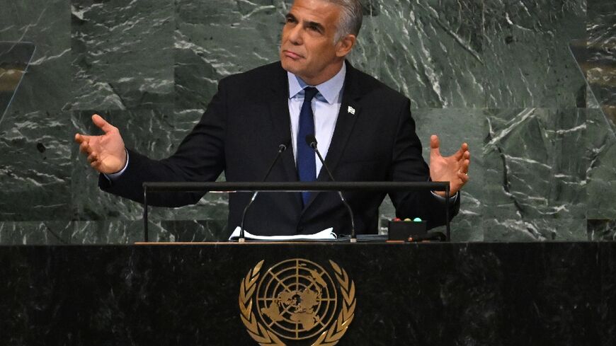 "The only way to prevent Iran from getting a nuclear weapon, is to put a credible military threat on the table," Israel's Prime Minister Yair Lapid said in a speech at the UN General Assembly
