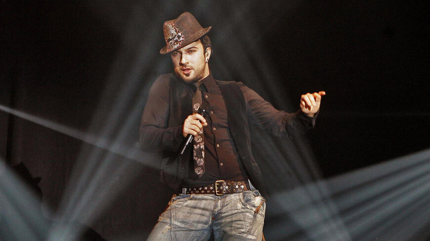 Turkish pop singer Tarkan performs March 3, 2007, during his concert in Rotterdam.