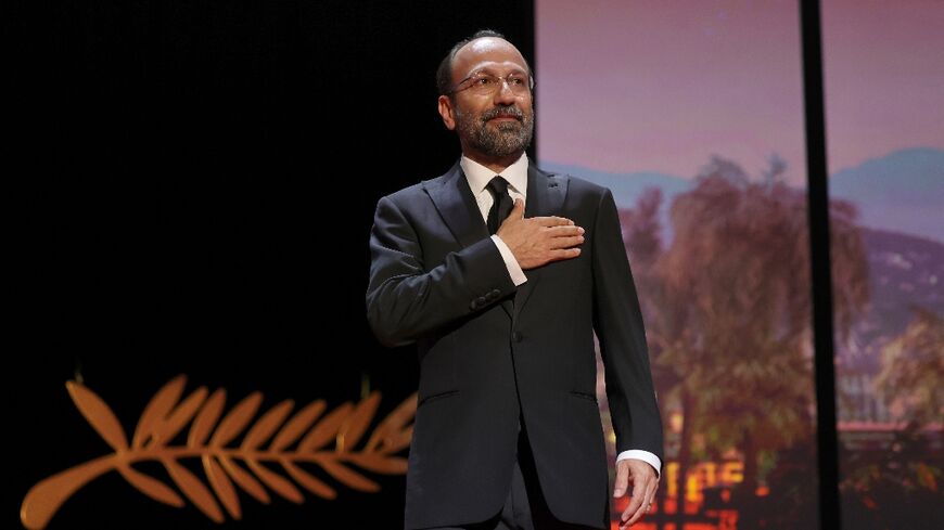 Iranian film director Asghar Farhadi at the Cannes Film Festival in France, on May 28, 2022 