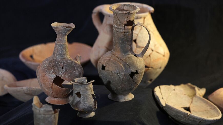 Researchers found pottery vessels that resembled poppy flowers, from which opium is derived