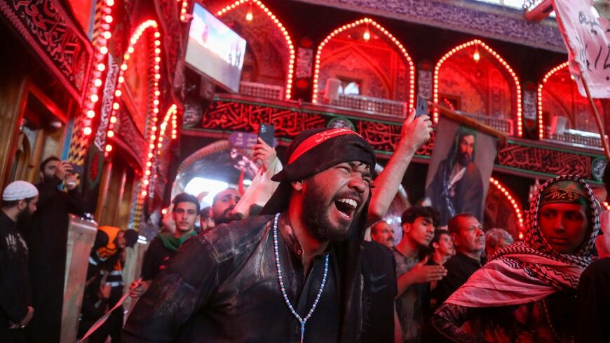 Shiite Muslim devotees gather in Iraq's central holy shrine city of Karbala to mark Arbaeen