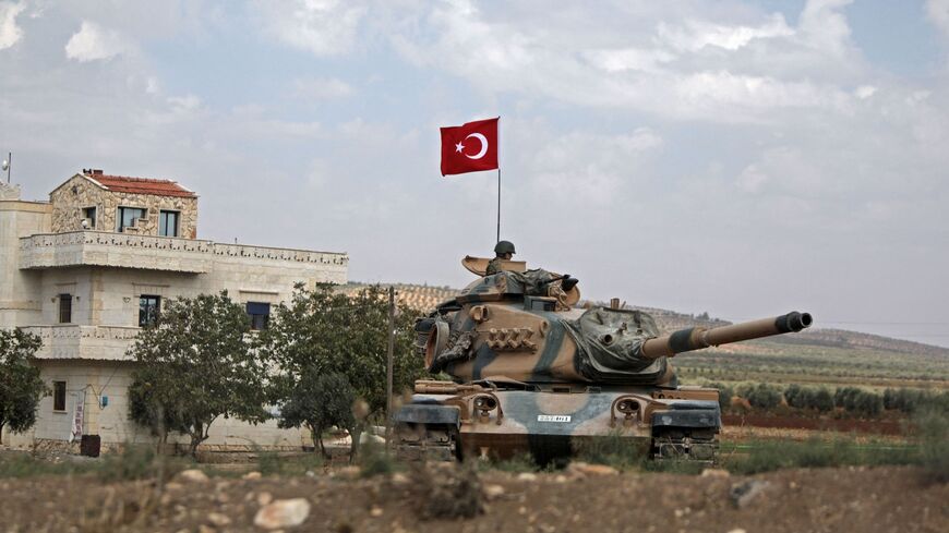Turkish troops are pictured in the area of Kafr Jannah on the outskirts of the Syrian town of Afrin on Oct. 18, 2022.