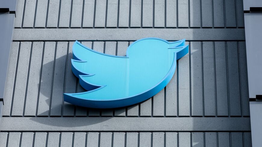 The Twitter logo is seen on the exterior of Twitter headquarters in San Francisco, California, on Oct. 28, 2022.