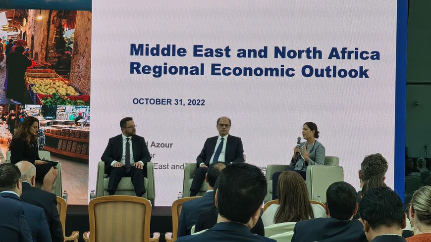Panelists including Jordan’s Finance Minister, Emirates NBD’s Chief Economist, and the International Monetary Fund (IMF) Middle East and Central Asia Department Director, discuss the IMF’s newly released Middle East and North Africa outlook report on October 31, 2022.