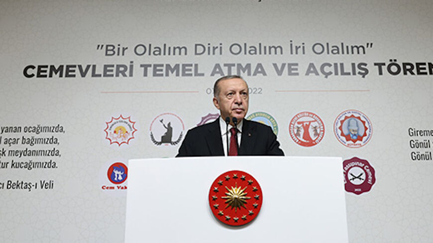 President Recep Tayyip Erdoğan gave a speech at the groundbreaking ceremony of the Cemevleri
