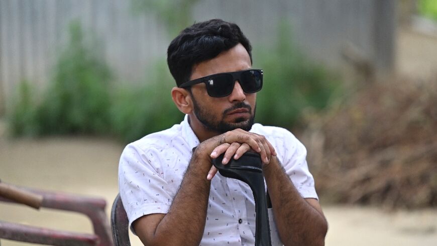 Bangladeshi Babu Sheikh lost his sight after a work accident at a construction site in Qatar