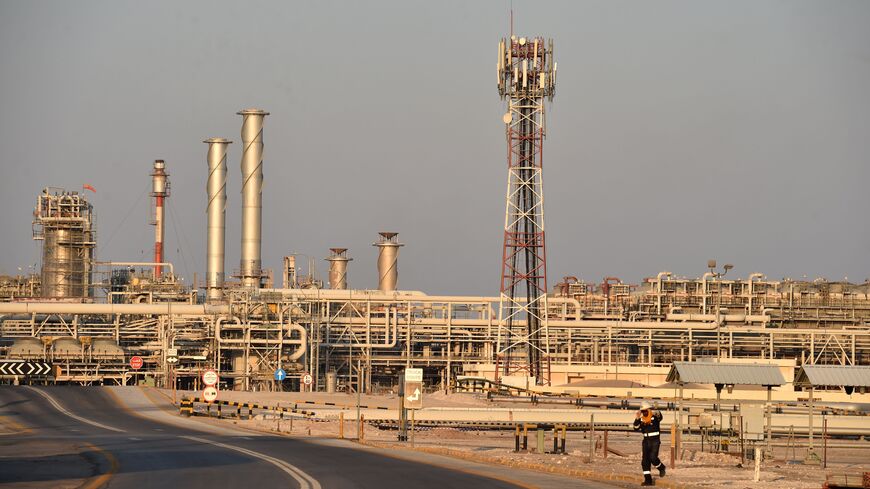 A general view of Saudi Aramco's Abqaiq oil processing plant on September 20, 2019.