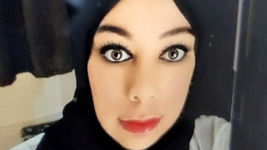 American Carly Morris is shown at an unspecified location in the central Saudi city of Buraidah in this undated handout image released by the Morris family in September